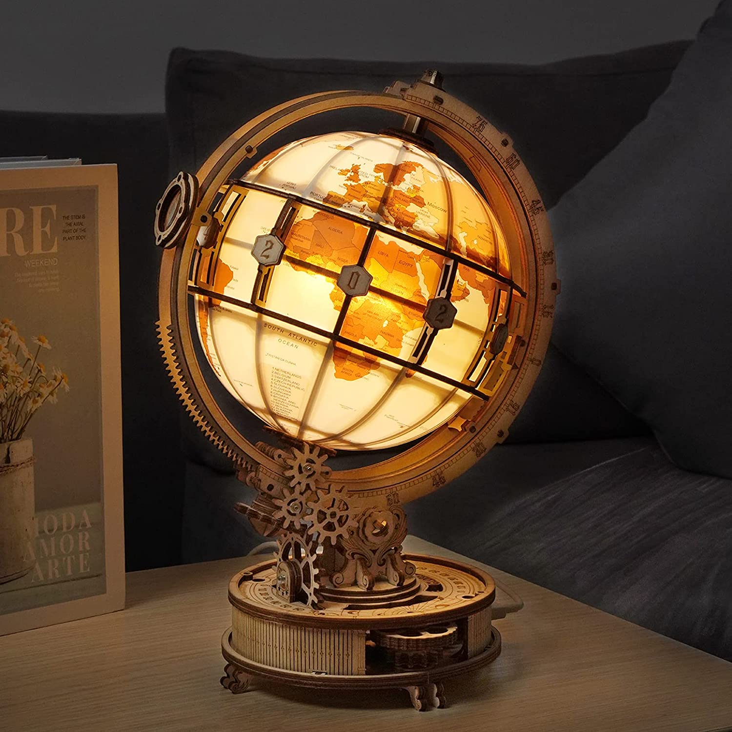 Rokr Luminous Globe 3D Wooden