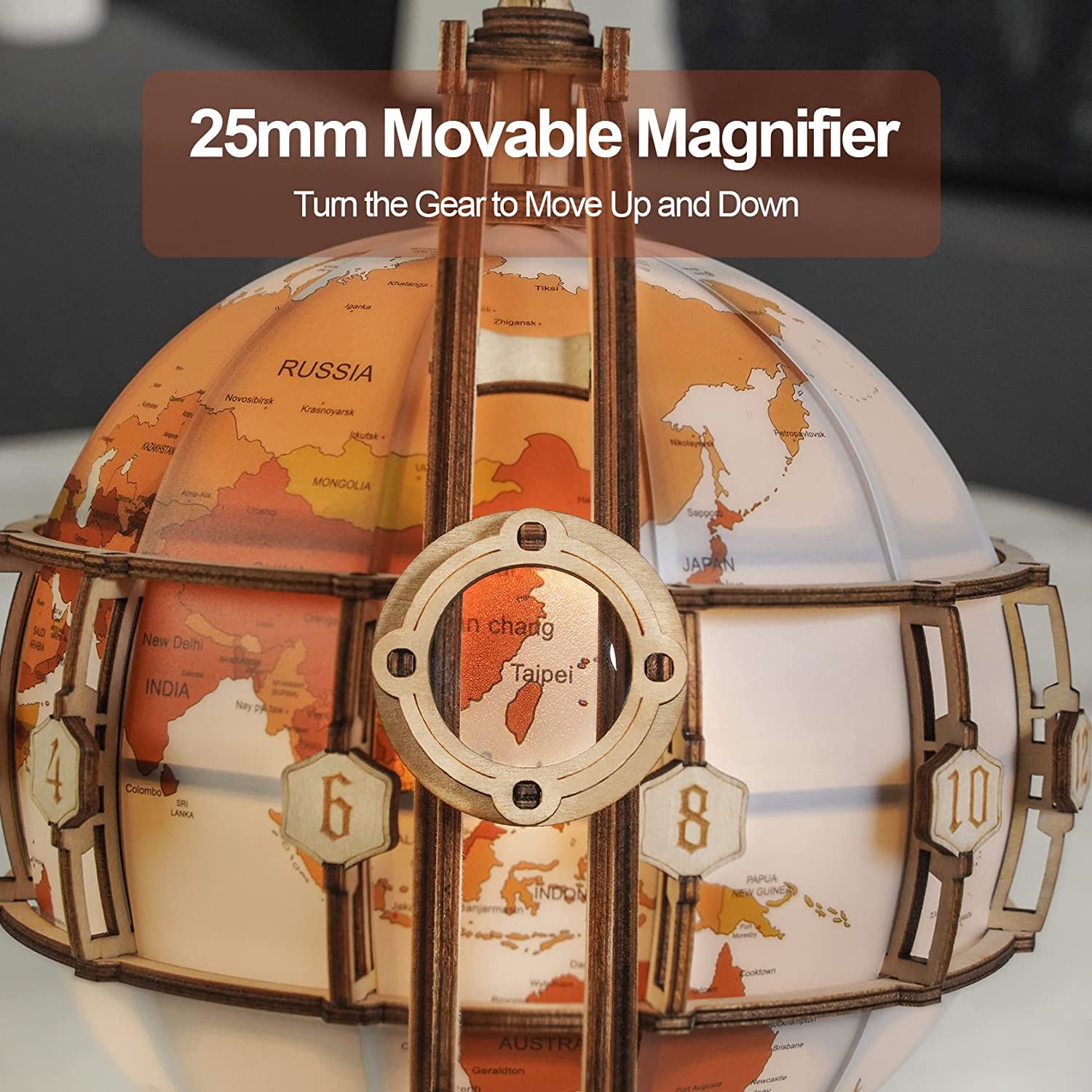 Rokr Luminous Globe 3D Wooden