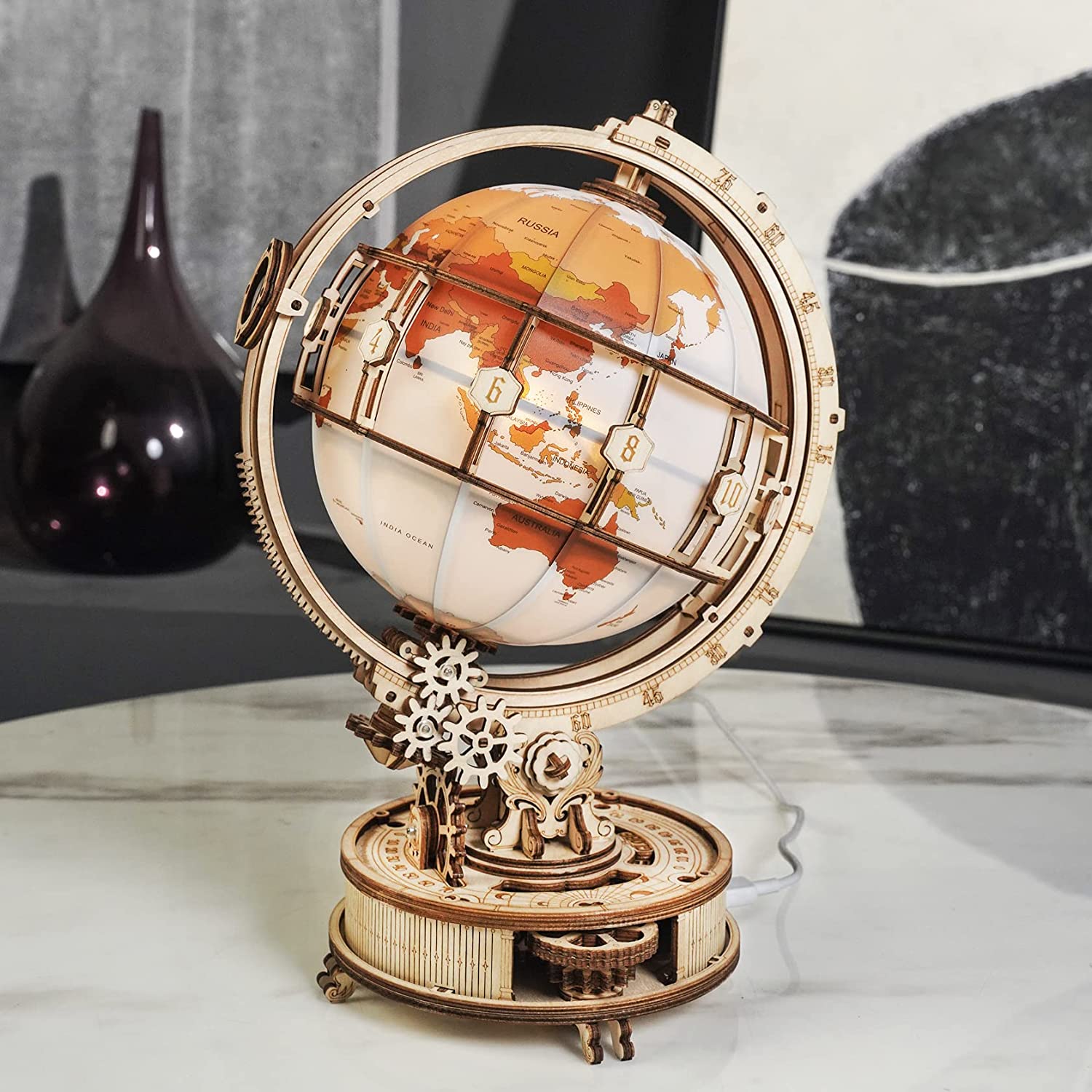 Rokr Luminous Globe 3D Wooden