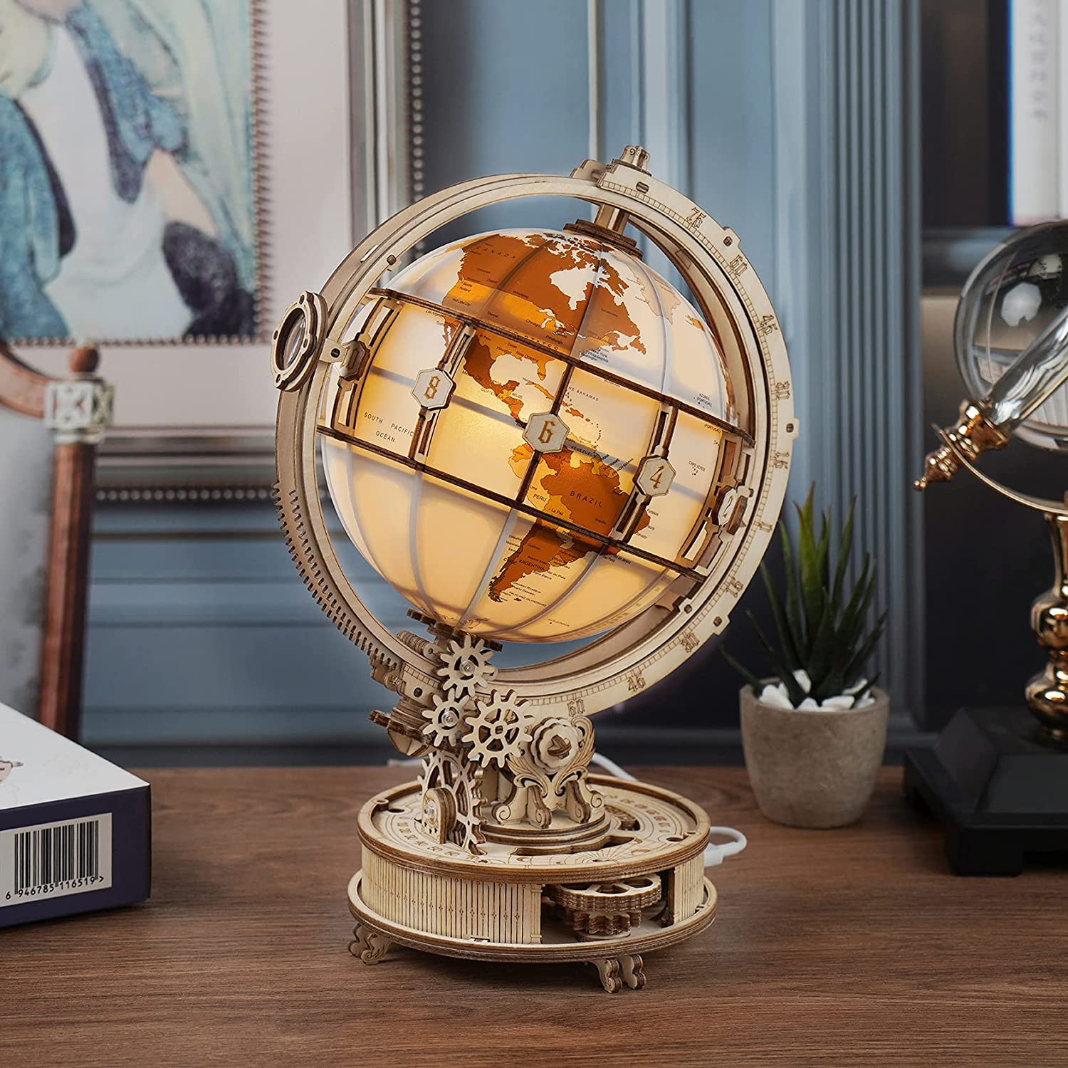 Rokr Luminous Globe 3D Wooden